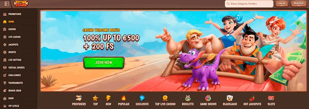 nove spletni casino StoneVegas